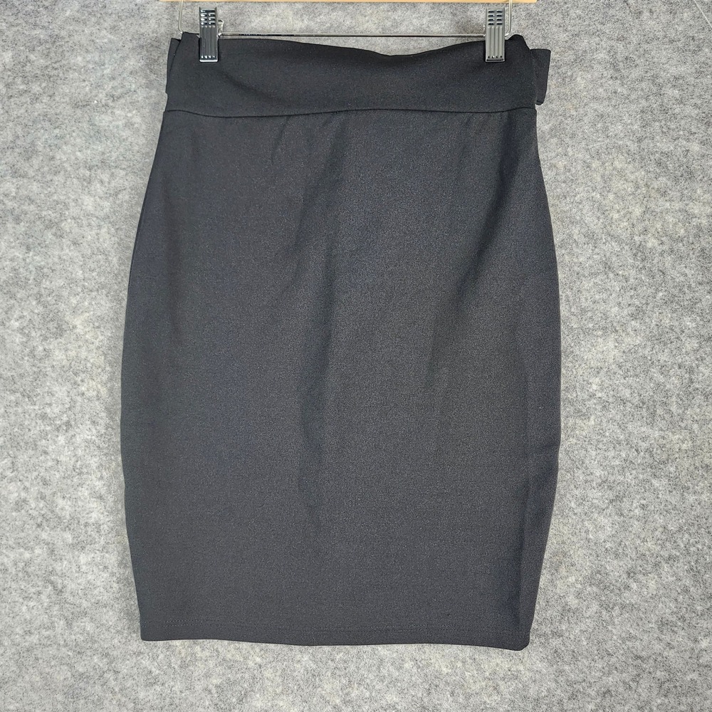 VTG Top 10 Pencil Skirt Women S Black Tie‎ High Waist Stretch Office USA Career